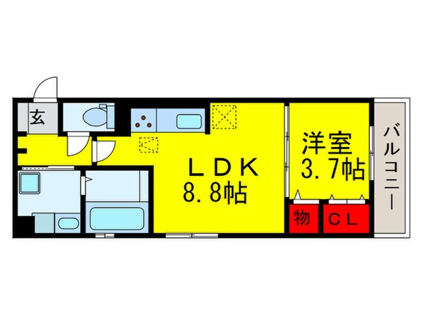 D-roomクレア堺の物件間取画像